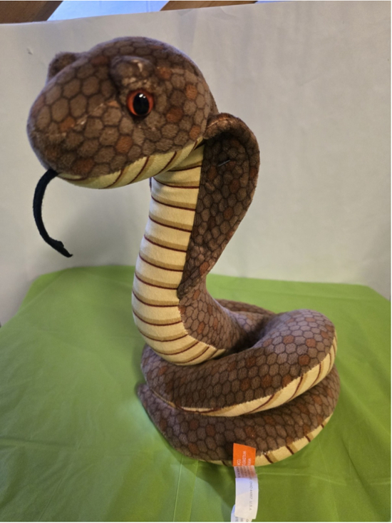 Wild Republic Other - Wild Republic King Cobra Plush Brown Stuffed Animal 14" Realistic